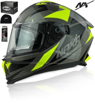KASK MOTOCYKLOWY INTEGRALNY NAXA F31/E r.L + BLENDA PINLOCK ANTI FOG