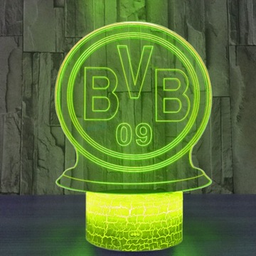 3D LED USB ночник Боруссия Дортмунд BVB