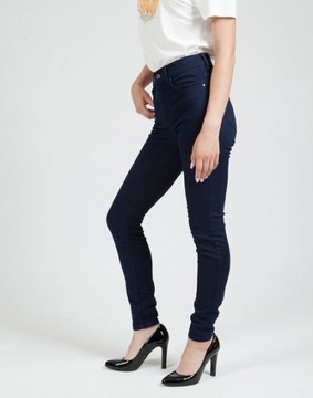 Jeansy Wrangler High Skinny W27HLFP22 BlMoon 29/32