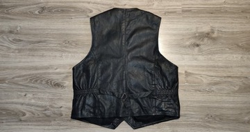 Мотоциклетный кожаный жилет L