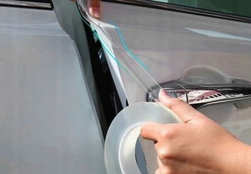 TAŚMA FOLIA OCHRONNA NA PROGI SAMOCHODU CHRONI PRZED ZARYSOWANIEM 5M x 5CM