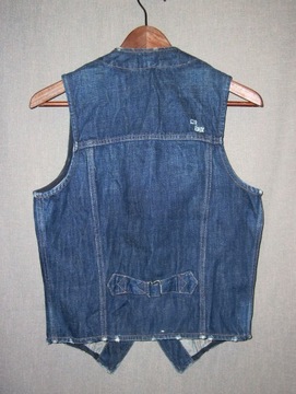 REDUX włoska jeansowa bawełniana niebieska damska kamizelka XS