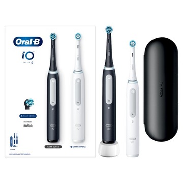 Szczoteczka magnetyczna Oral-B iO4 DuoPack BLK/WHT