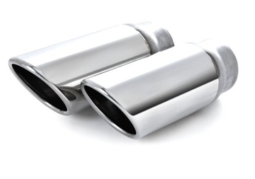 ВЫХЛОПНЫЕ НАКЛАДКИ SKODA OCTAVIA SUPERB 2 ХРОМ