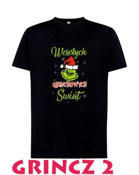 T-SHIRT KOSZULKA ŚWIĄTECZNA wigilia GRINCH ŚWIĄT NIE BĘDZIE