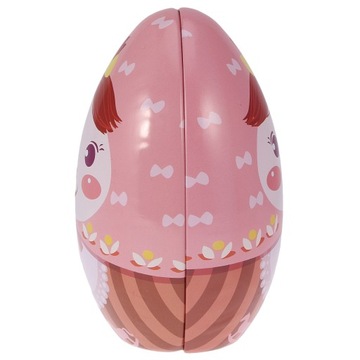 Cute Girl Easter Egg Metal Candy Moneta Schowek