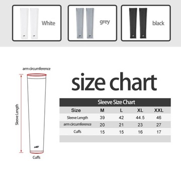 Rękaw na ramię chłodzące Ochrona przed ściskaniem Tkanina lodowa Antypoślizgowa XXL biały