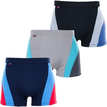 3x BOKSERKI MĘSKIE BAMBUSOWE Antybakteryjne Majtki Przewiewne MORAJ r. XL