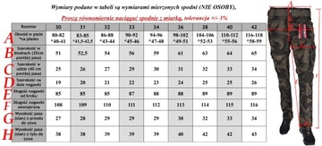 SPODNIE BOJÓWKI MORO ROZCIĄGLIWE PASEK r30 MUD CAMO Są Różne Rozmiary