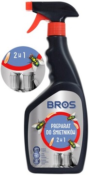 BROS Płyn Preparat do Śmietników Neutralizujący Zapachy i na Muchy 500ml