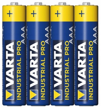ZESTAW 4 x BATERIA VARTA LR03 AAA R3 BATERIE ALKALICZNE INDUSTRIAL PRO