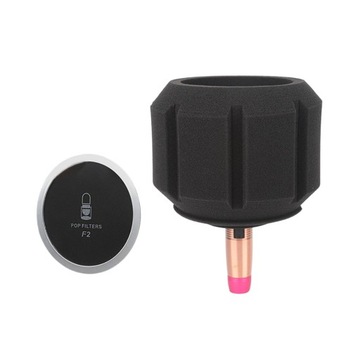 Экран микрофона F2 Акустический фильтр Черный