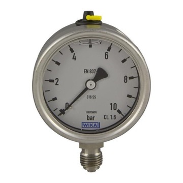 0-10BAR manometr kwasowy glicerynowy 63mm WIKA 1/4