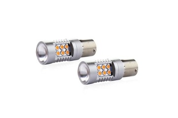Żarówki led canbus 24smd P21W 12V/24V pomarańczowa