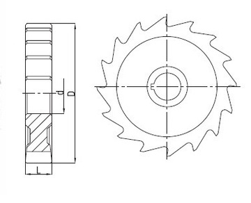 Дисковый нож NFTf 100x8 z25 - польский