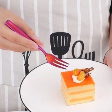 2шт вилка для фруктов 18/10 вилки для торта с