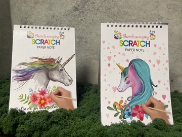 Раскраска Scratch Game Scratch Game Cards 20x14 Единорог ЕДИНОРОГ