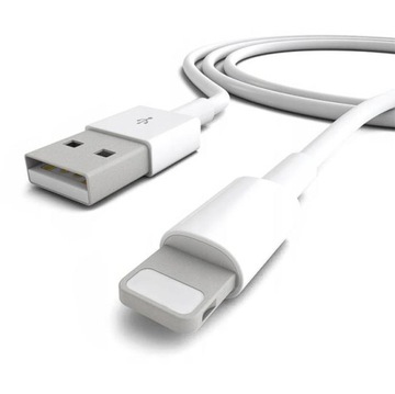 KABEL DO APPLE IPHONE BIAŁY UNIWERSALNY UBS-A NA LIGHTNING 2.1A