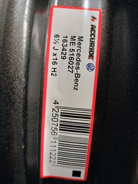 DISK OCELOVÝ ACCURIDE VITO VIANO 6.5" X 16" 5X112 ET 52