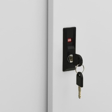 vidaXL Шкаф с раздвижными дверцами и цветочным горшком, светло-серая сталь