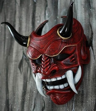 ONI Devil Косплей Маска Традиционный японский