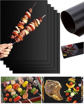 5x MATA NA GRILL TEFLONOWA GRIL TACKA DO PIECZENIA