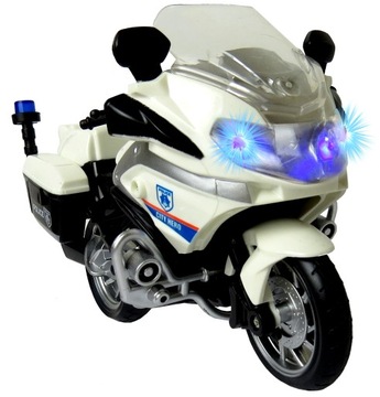 Model Pojazdu 1:20 Motor policyjny Dromader Motocykl na baterie