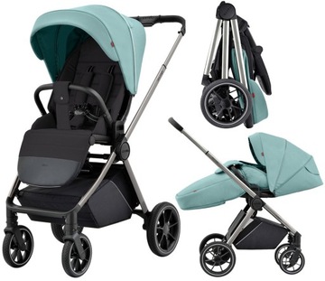 WÓZEK SPACEROWY CARRELLO ULTRA TORBA PRZEKŁADANE SIEDZISKO AVOCADO GREEN