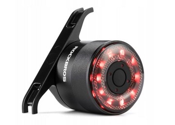 LAMPKA ROWEROWA TYLNA ŚWIATŁO USB LED WODOODPORNA NA TYŁ ROWER KOLORY RGB