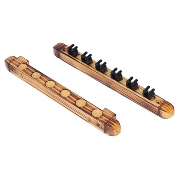 Snooker Pool Cue Rack Pool Cue Holder for Table for Gray Wood Color