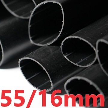 GRUBA RURKA TERMOKURCZLIWA Z KLEJEM 1 METR 55/16mm