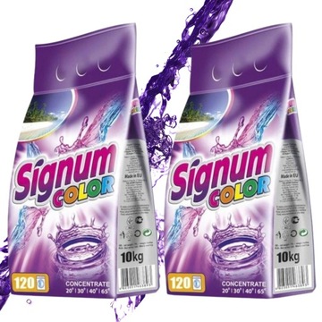 Clovin Proszek Do Prania Kolorów Signum Color Zestaw 2x10KG Skuteczny