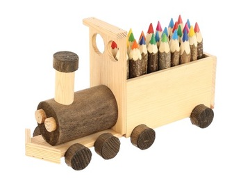 Деревянный настольный органайзер в подарок.