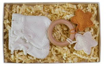 ZESTAW PREZENTOWY- GRZECHOTKA KWIAT HANDMADE + SZCZOTKA NA CIEMIENIUCHĘ