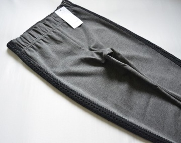 Leginsy szare kryjące getry dresowe spodnie rurki legginsy top secret 36/S