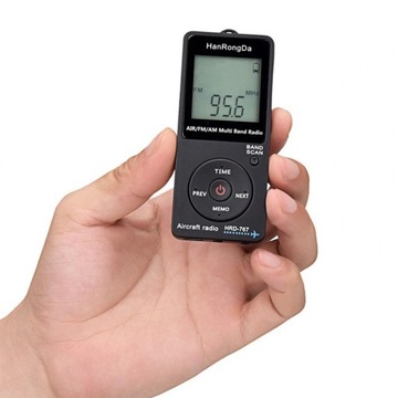 Radio cyfrowe Mini wyświetlacz LCD z słuchawką FM/