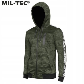 Bluza dresowa treningowa sportowa moro z kapturem Mil-Tec Woodland L