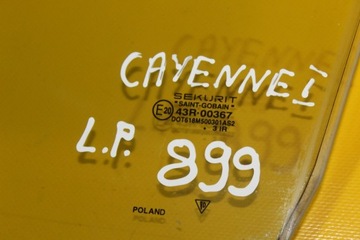 OKNO DVEŘE LEVÝ PŘEDNÍ DVOJITÉ LEPIDLO PORSCHE CAYENNE I