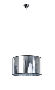 Lampa Wisząca Walec Srebrno/Srebrny Fi-45 cm