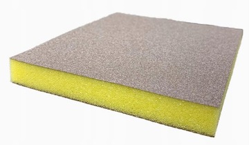 GĄBKA ŚCIERNA DWUSTRONNA 120x98x13mm ŻÓŁTA P400