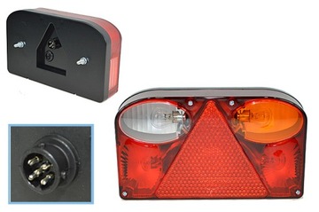 Lampa tylna do przyczepki przyczepy lawety FT-88 FT-088 prawa gniazdo 5-pin