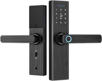 INTELIGENTNY ZAMEK DO DRZWI NA ODCISK PALCA KOD KARTĘ WIFI RFID NFC UNLOCK
