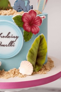 Zestaw Dekoracje na Tort STICH 13 El figurki opłatek ozdoba na tort