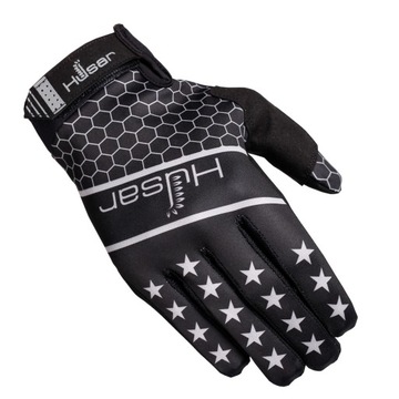 RĘKAWICE MOTOCYKLOWE HUSAR CROSS black czarne OFF ROAD QUAD ENDURO