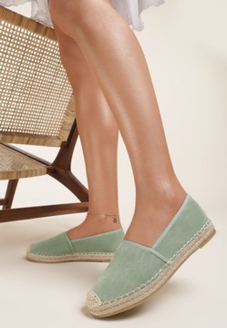 Renee Zielone Espadryle damskie 38 Ekozamsz