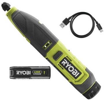 RYOBI RPC4 МИНИ-ШЛИФОВАЛЬНЫЙ СТАНОК ФРЕЗЕРНЫЙ СТАНОК ГРАВИРОВАЛЬНЫЙ СТАНОК +2 Ач