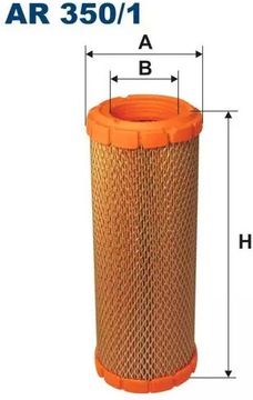 FILTRON ФІЛЬТЕР ПОВІТРЯ AR 350/1 