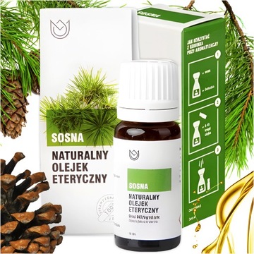 OLEJEK ETERYCZNY SOSNA 100% NATURALNY OLEJKI ETERYCZNE AROMATERAPIA 10ml
