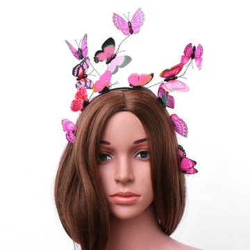 Bride Hair Hoop Motyle Klipy Nakrycia Głowy