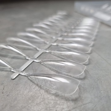 Flexi Soft Gel Tips Miękkie Tipsy Żelowe 120 Sztuk Stiletto Szpic Pod Żel